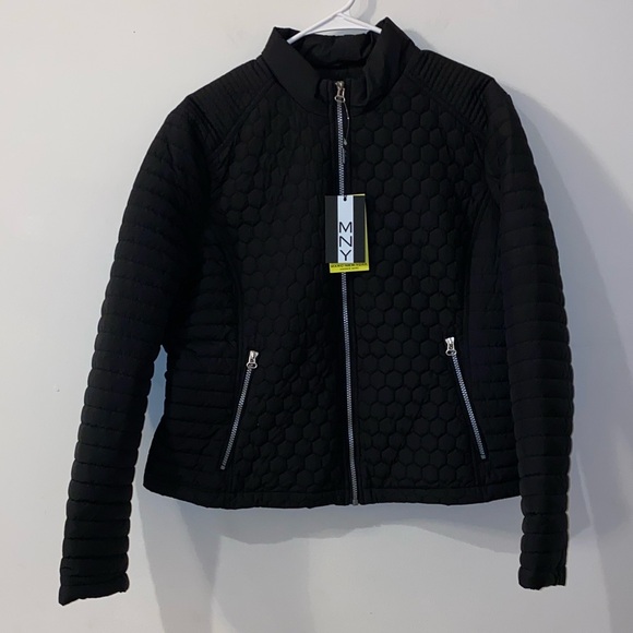 NWT!! Marc New York Quilted Black Honeycomb Puffer Jacket Size XL - Picture 11 of 14
